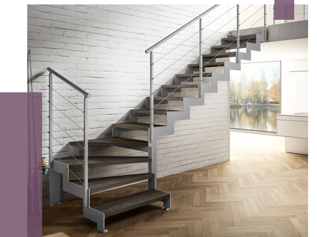 Г-образные лестницы под ключ в Фрязине от 37646 руб. | ПРОЛЁТ-Фрз