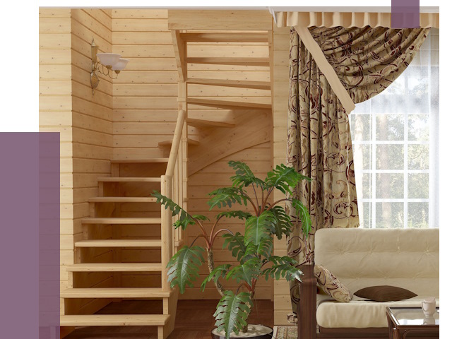 Лестницы для дачи в Фрязине от 77109 руб.  | ПРОЛЁТ-Фрз