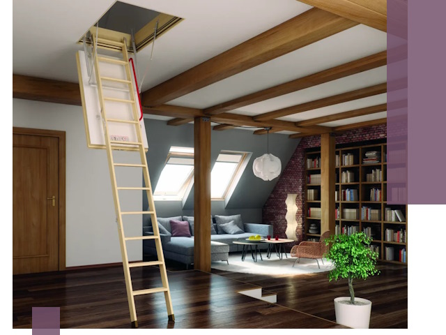 Чердачные лестницы под ключ в Фрязине: изготовление и монтаж