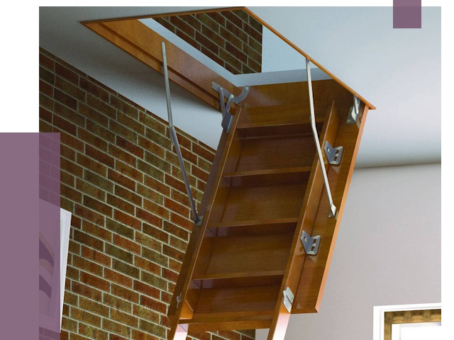 Установка чердачной лестницы в Фрязине от 7945 руб. | ПРОЛЁТ-Фрз