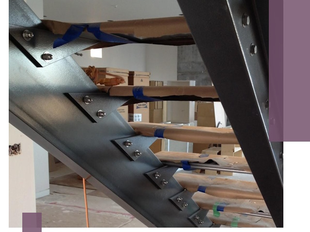 Усиление лестничных конструкций и усиление опор в Фрязине