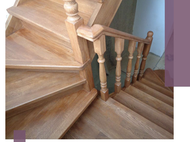 Дубовые лестницы под ключ в Фрязине: изготовление и монтаж