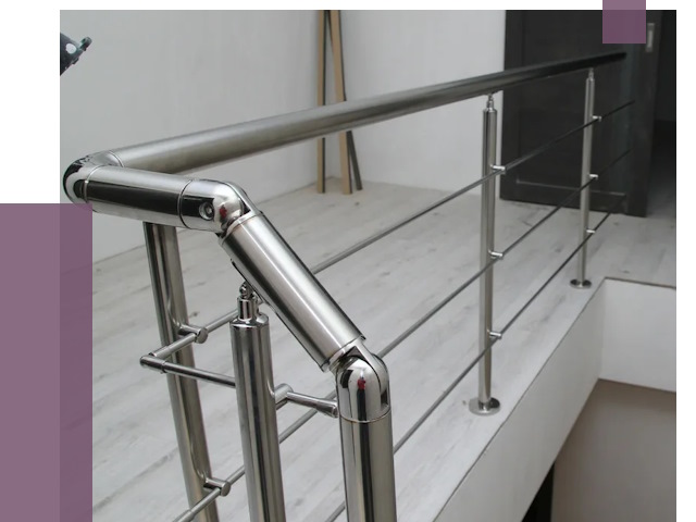 Перила из нержавеющей стали в Фрязине от 9139 руб. под ключ | ПРОЛЁТ-Фрз