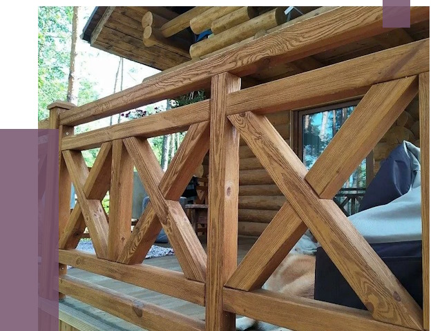 Деревянные перила под ключ в Фрязине от 7789 руб. 