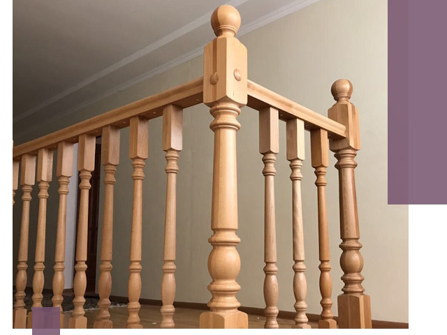 Деревянные перила на заказ в Фрязине: монтаж и изготовление