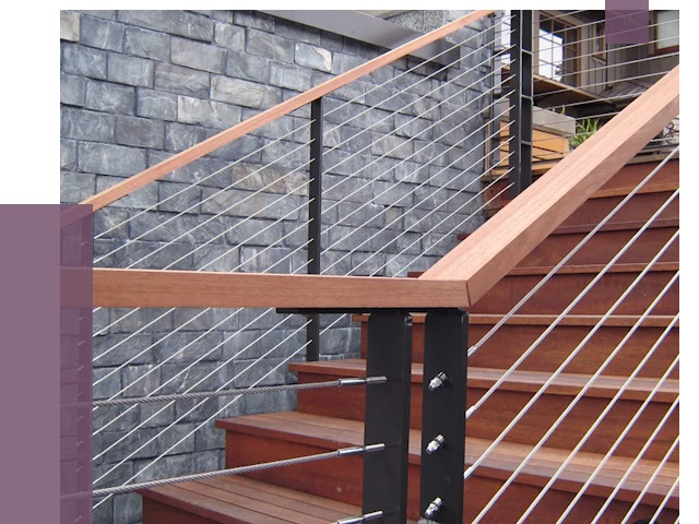 Тросовые перила под ключ в Фрязине от 7893 руб.