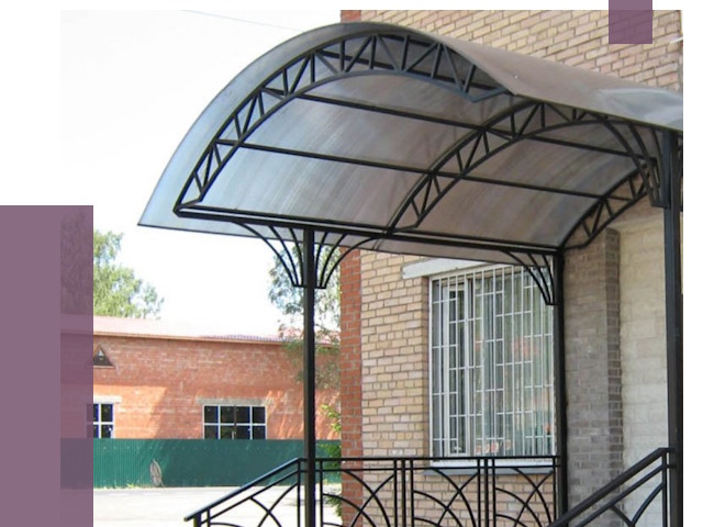 Металлические навесы и козырьки в Фрязине от 12981 руб.