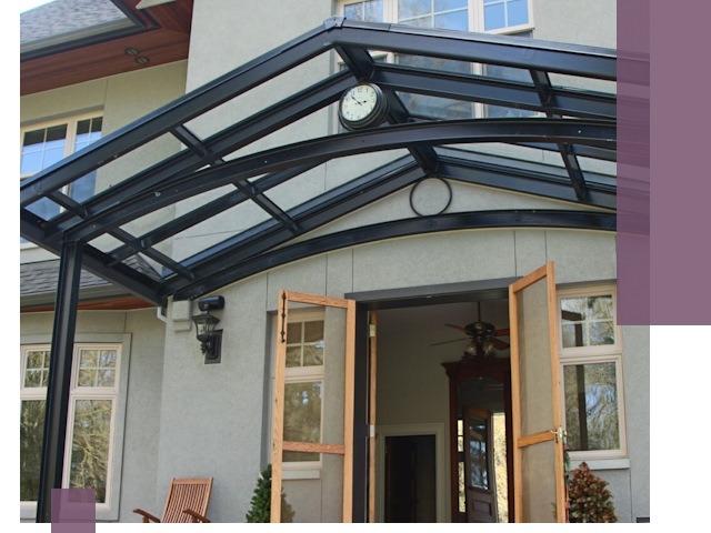 Изготовление и монтаж навесов и козырьков в Фрязине