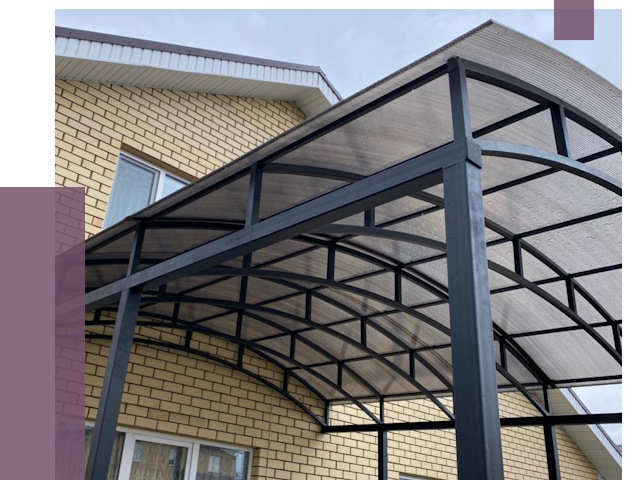 Монтаж козырьков в Фрязине от 11683 руб. | ПРОЛЁТ-Фрз