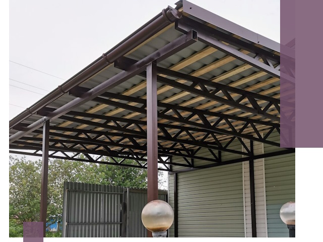 Навесы под ключ в Фрязине: изготовление, монтаж и гарантия