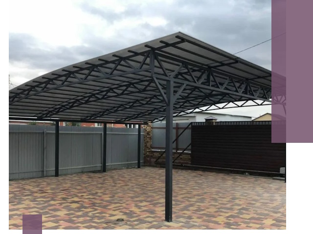 Недорогие навесы под ключ в Фрязине — изготовление и монтаж