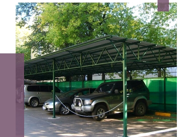 Навесы для парковки в Фрязине от 81522 руб. заказать | ПРОЛЁТ-Фрз