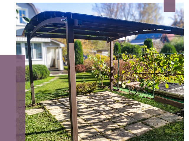 Навесы для дачи в Фрязине от 12929 руб. под ключ — ПРОЛЁТ-Фрз