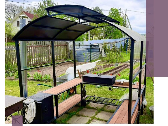 Навесы для барбекю в Фрязине: изготовление, монтаж и демонтаж