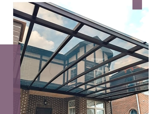 Навесы из поликарбоната в Фрязине от 8744 руб. под ключ — ПРОЛЁТ-Фрз