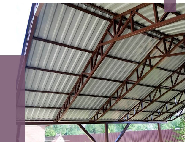 Навесы из профнастила в Фрязине от 7477 руб. | ПРОЛЁТ-Фрз