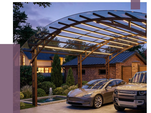 Металлические навесы в Фрязине от 12877 руб. под ключ — ПРОЛЁТ-Фрз