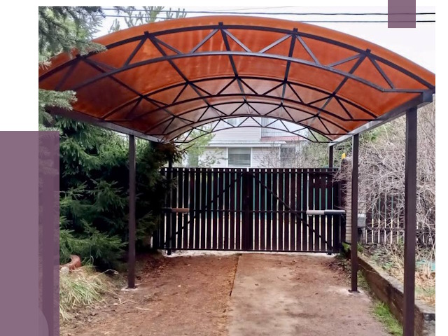 Арочные навесы в Фрязине от 12929 руб. — изготовление и монтаж | ПРОЛЁТ-Фрз