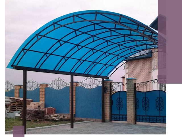 Арочные навесы под ключ в Фрязине — изготовление и монтаж