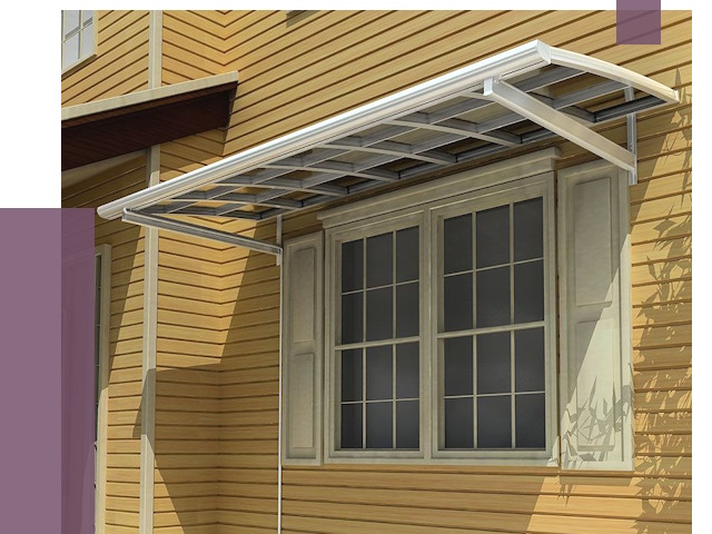 Козырьки над окнами в Фрязине от 7737 руб. — монтаж, покупки | ПРОЛЁТ-Фрз