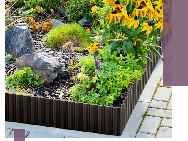 Металлические бордюры для клумб в Фрязине — производство и монтаж